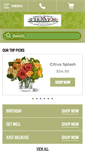 Mobile Screenshot of brynmawrflowershop.com