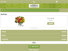 Tablet Screenshot of brynmawrflowershop.com